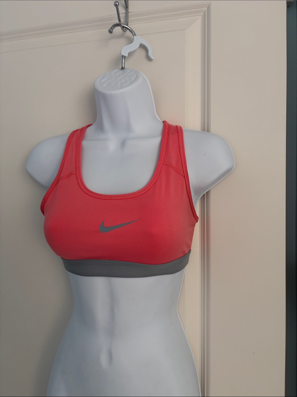 Nike Coral Sports Bra with Gray Underband